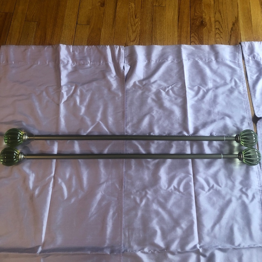 Pottery Barn Kids Silk panel curtain set